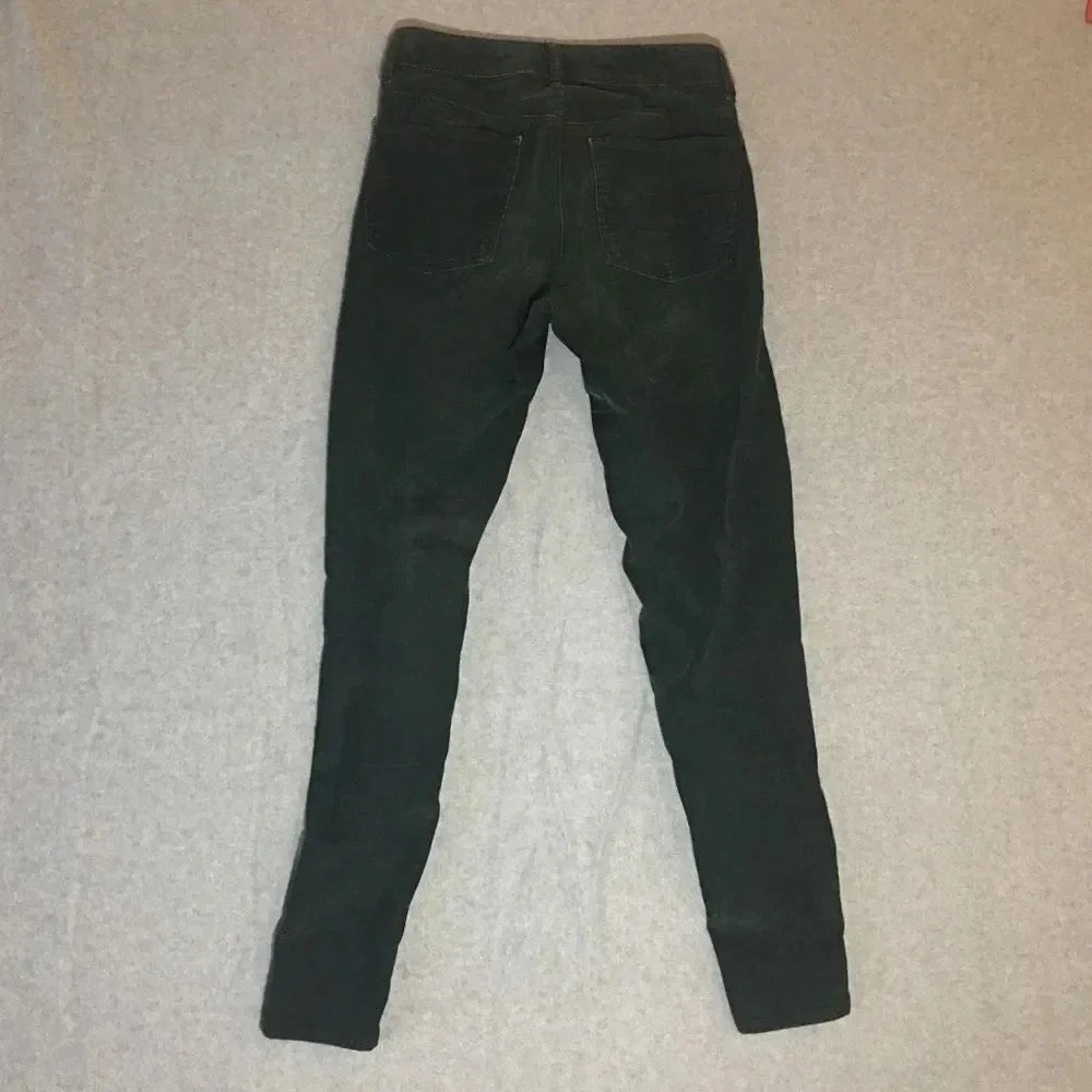 Womens American Eagle Jeans Size 2 Forrest Green Skinny Jegging Earthy Pink - Picture 3 of 3